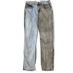 OneTeaspoon Two Tone Jeans 29 High Rise Recycled Denim Y2K‎ Grunge Streetwear